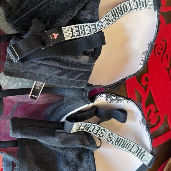 Victoria's Secret Black Lace Mesh Bra - Picture 3 of 7